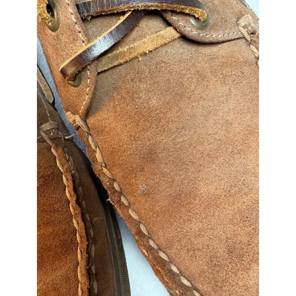 Peter Millar Men Brown Leather Suede Lace Up Chukka Ankle Moc Toe Boots Sz 9.5 M